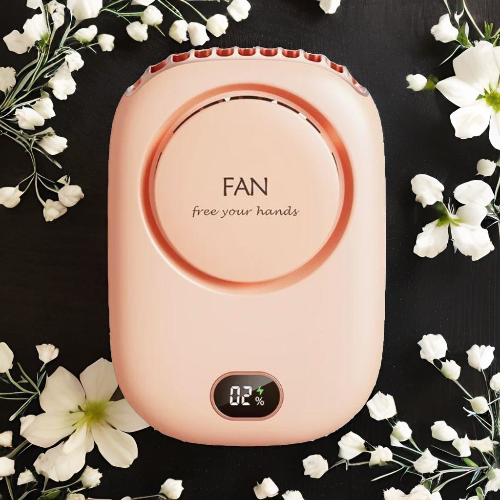 ventilateur-portable-Rose