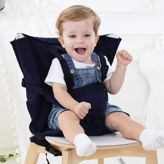 harnais-chaise-bébé-universel-Bleu-marine
