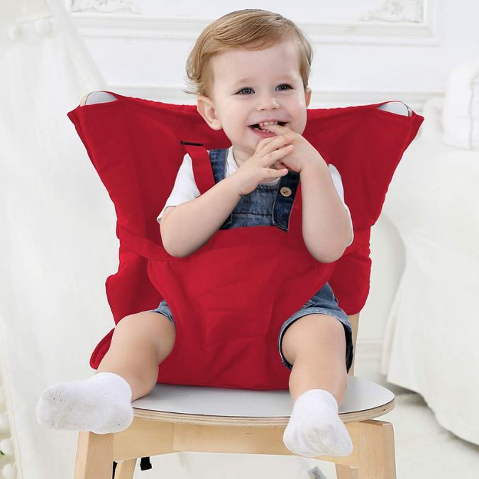 harnais-chaise-bébé-universel-rouge